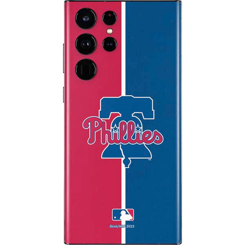 MLB Philadelphia Phillies Split Galaxy S22 Ultra Skin