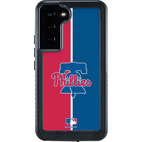 MLB Philadelphia Phillies Split Galaxy S23 Plus Waterproof Case