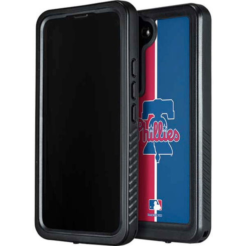 MLB Philadelphia Phillies Split Galaxy S23 Plus Waterproof Case