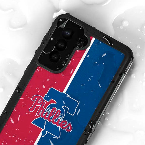 MLB Philadelphia Phillies Split Galaxy S23 Plus Waterproof Case