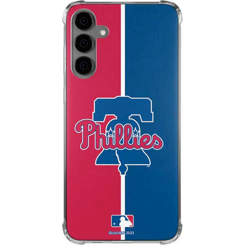 MLB Philadelphia Phillies Split Galaxy S24 Plus Clear Case