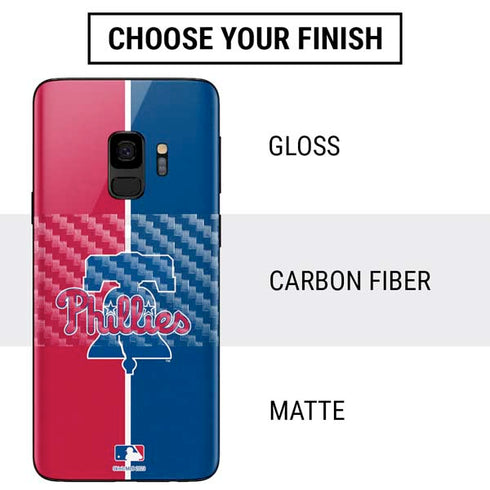 MLB Philadelphia Phillies Split Galaxy S9 Skin