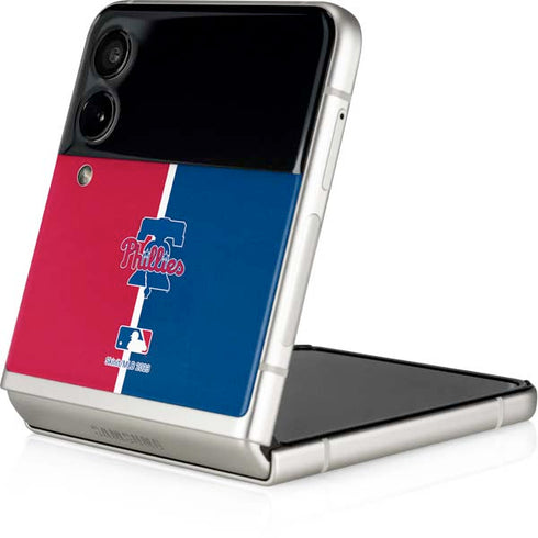 MLB Philadelphia Phillies Split Galaxy Z Flip3 5G Skin