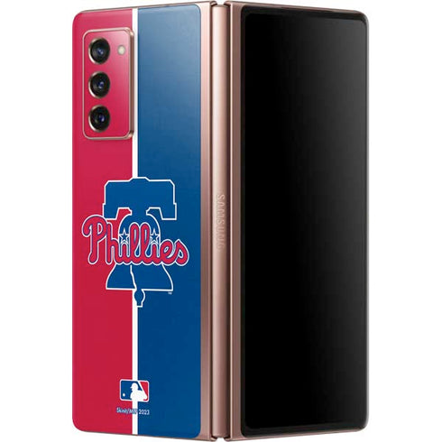 MLB Philadelphia Phillies Split Galaxy Z Fold2 5G Skin
