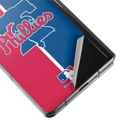 MLB Philadelphia Phillies Split Galaxy Z Fold2 5G Skin