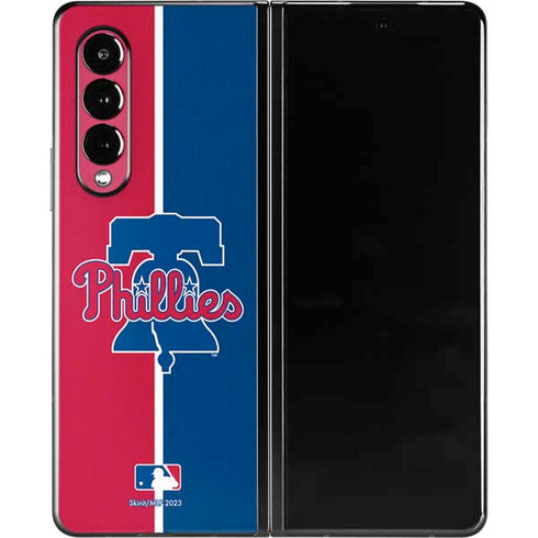 MLB Philadelphia Phillies Split Galaxy Z Fold3 5G Skin