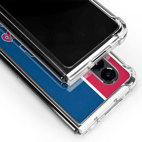 MLB Philadelphia Phillies Split Galaxy Z Fold4 5G Clear Case