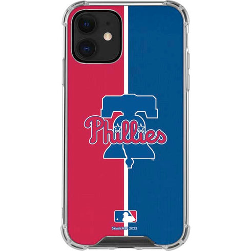 MLB Philadelphia Phillies Split iPhone 12 Mini Clear Case