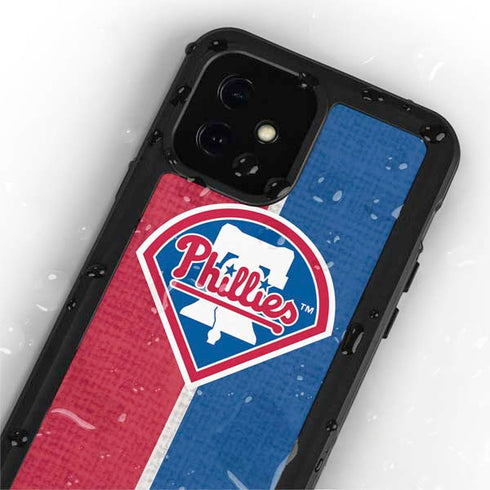 MLB Philadelphia Phillies Split iPhone 12 Mini Waterproof Case