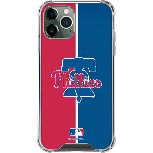 MLB Philadelphia Phillies Split iPhone 12 Pro Clear Case
