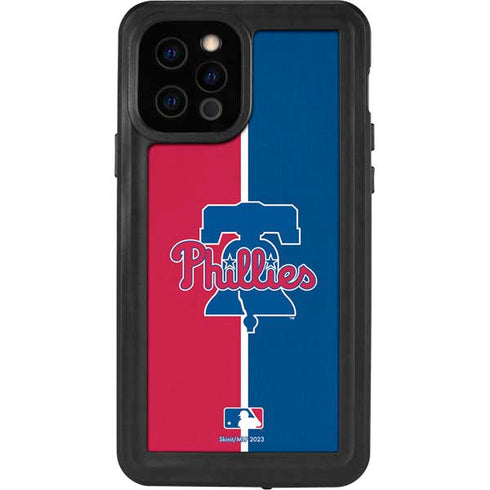 MLB Philadelphia Phillies Split iPhone 12 Pro Waterproof Case