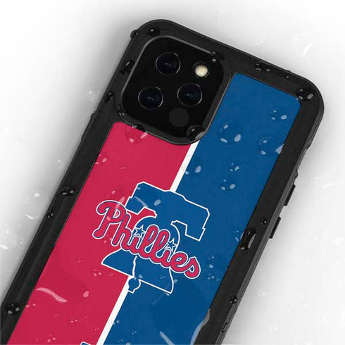 MLB Philadelphia Phillies Split iPhone 12 Pro Waterproof Case