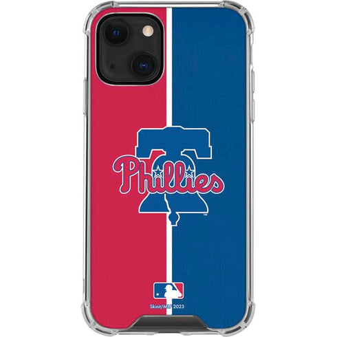 MLB Philadelphia Phillies Split iPhone 13 Mini Clear Case