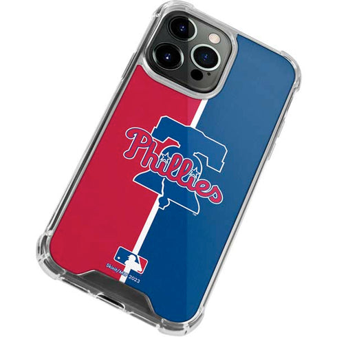 MLB Philadelphia Phillies Split iPhone 13 Pro Max Clear Case