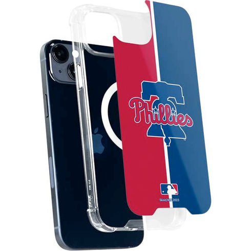 MLB Philadelphia Phillies Split iPhone 15 Plus MagSafe Case