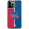 MLB Philadelphia Phillies Split iPhone 15 Pro Max Clear Case