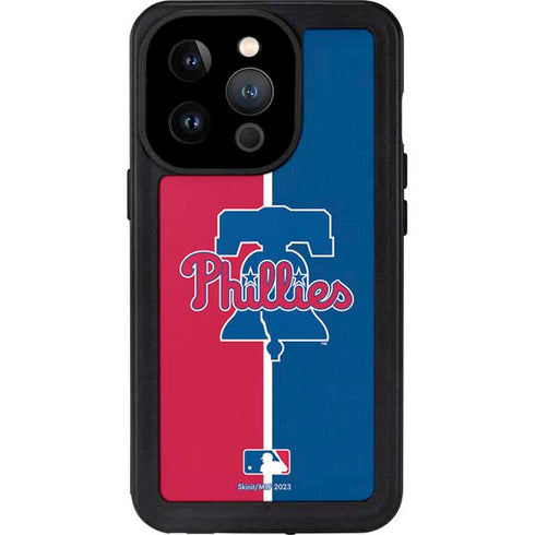 MLB Philadelphia Phillies Split iPhone 14 Pro Waterproof Case