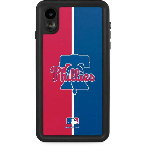 MLB Philadelphia Phillies Split iPhone XR Waterproof Case