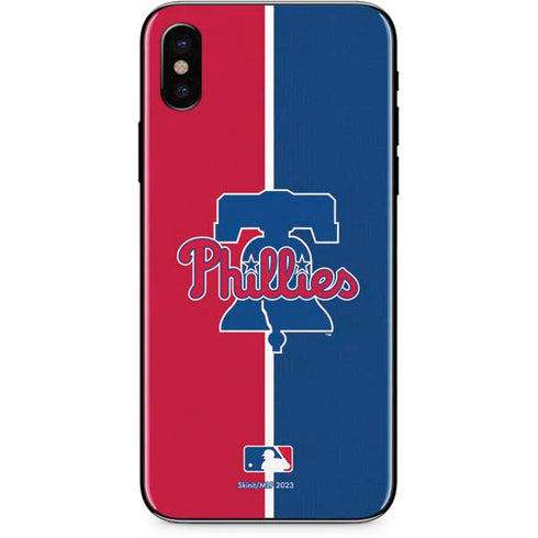 MLB Philadelphia Phillies Split iPhone XS Skin