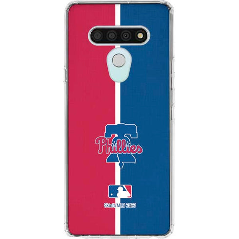 MLB Philadelphia Phillies Split LG Stylo 6 Clear Case