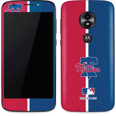 MLB Philadelphia Phillies Split Moto E5 Play Skin