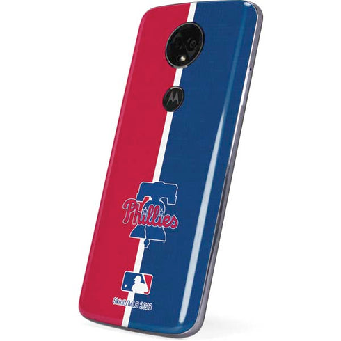 MLB Philadelphia Phillies Split Moto E5 Plus Skin