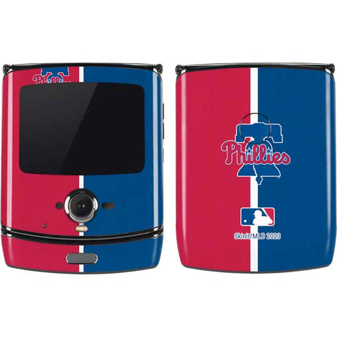 MLB Philadelphia Phillies Split Motorola RAZR Skin