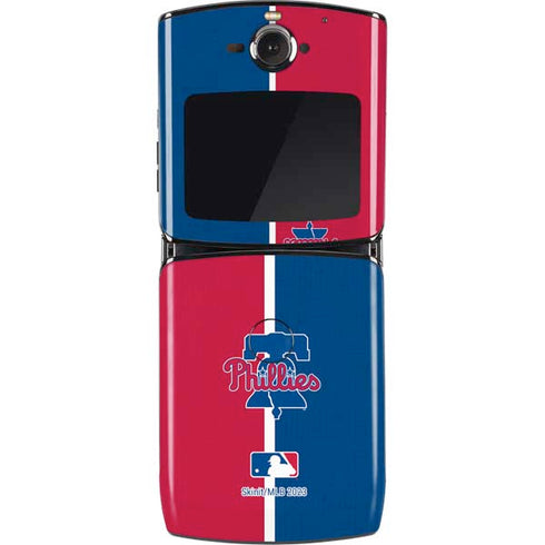 MLB Philadelphia Phillies Split Motorola RAZR Skin