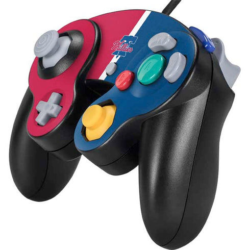MLB Philadelphia Phillies Split Nintendo GameCube Controller Skin