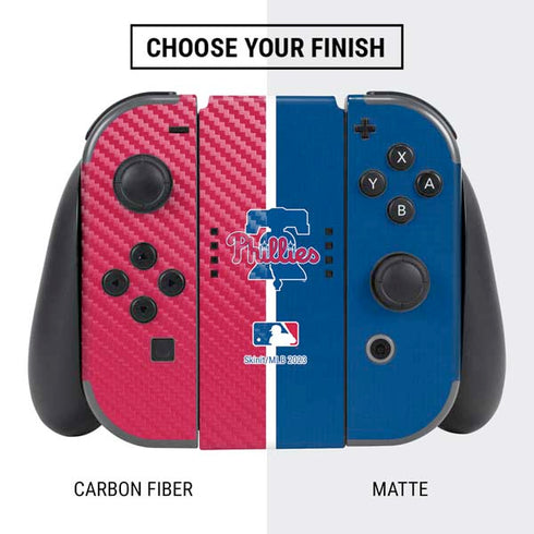 MLB Philadelphia Phillies Split Nintendo Switch Bundle Skin