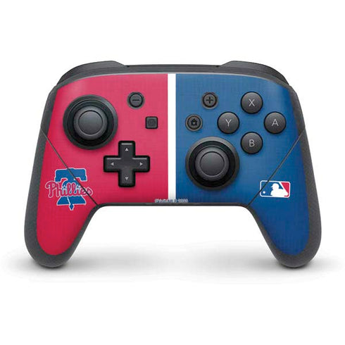 MLB Philadelphia Phillies Split Nintendo Switch Pro Controller Skin