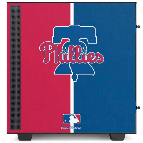 MLB Philadelphia Phillies Split NZXT H510 Compact ATX Mid-Tower Case Skin
