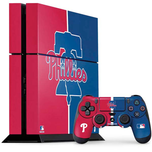 MLB Philadelphia Phillies Split PS4 Console and Controller Bundle Skin