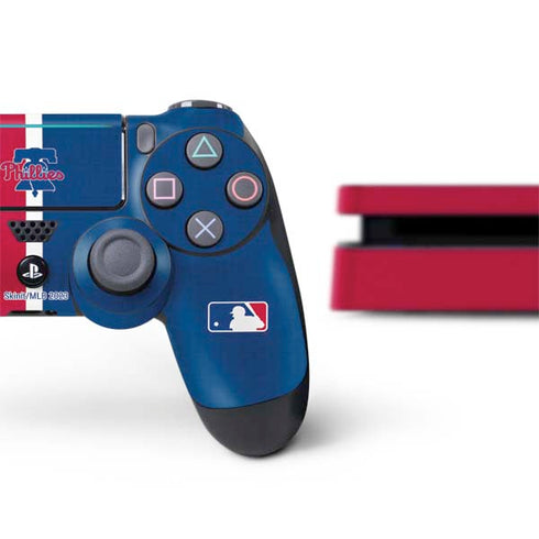 MLB Philadelphia Phillies Split PS4 Slim Bundle Skin