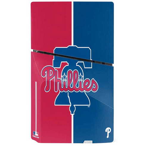 MLB Philadelphia Phillies Split PS5 Slim Disk Console Skin