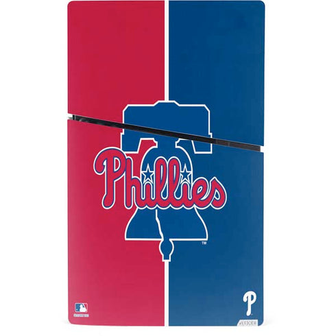 MLB Philadelphia Phillies Split PS5 Slim Digital Edition Console Skin