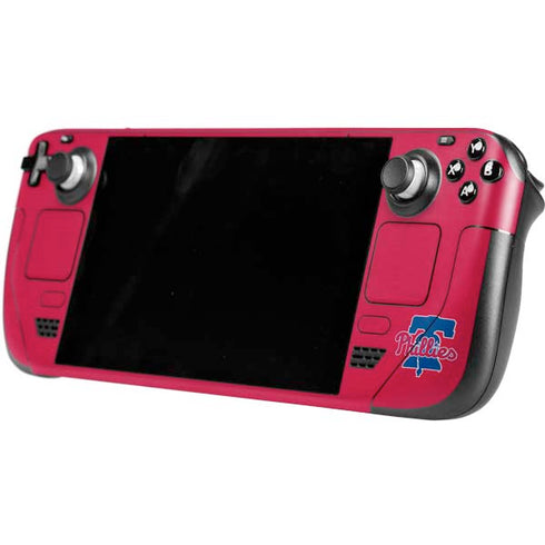 MLB Philadelphia Phillies Split Steam Deck Handheld Gaming Computer Skin
