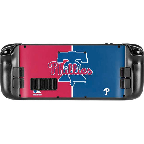 MLB Philadelphia Phillies Split Steam Deck Handheld Gaming Computer Skin
