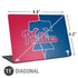 MLB Philadelphia Phillies Split Universal Laptop 11in (8.8 x 6.2in) Skin