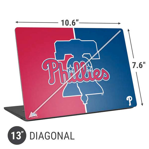 MLB Philadelphia Phillies Split Universal Laptop 13in (10.6 x 7.6in) Skin