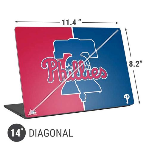 MLB Philadelphia Phillies Split Universal Laptop 14in (11.4 x 8.2in) Skin