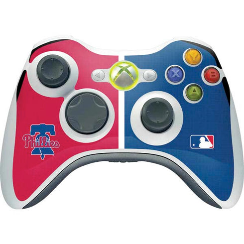 MLB Philadelphia Phillies Split Xbox 360 Wireless Controller Skin
