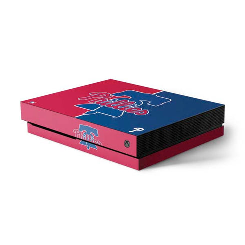 MLB Philadelphia Phillies Split Xbox One X Console Skin
