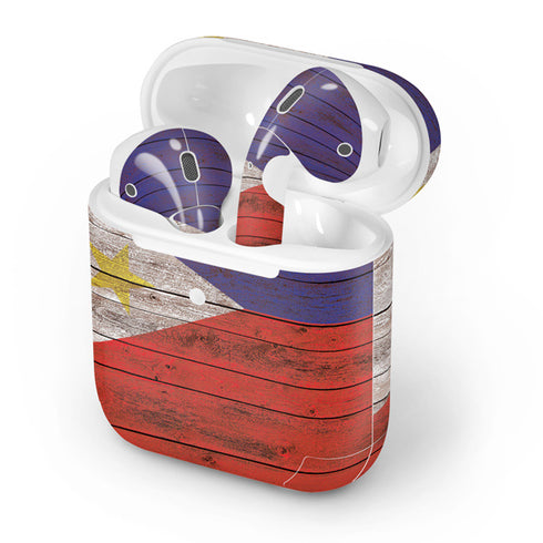 Philippines Flag Dark Wood Apple AirPods 2 Skin