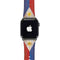Philippines Flag Dark Wood Apple Watch Band 42-44mm
