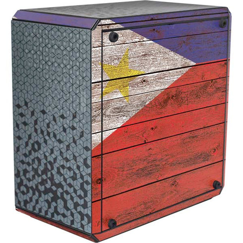 Philippines Flag Dark Wood Cooler Master MasterBox Q300L Mini Tower Skin