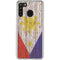 Philippines Flag Dark Wood Galaxy A21 Clear Case
