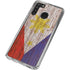 Philippines Flag Dark Wood Galaxy A21 Clear Case