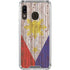 Philippines Flag Dark Wood Galaxy A30 Clear Case