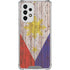 Philippines Flag Dark Wood Galaxy A33 5G Clear Case